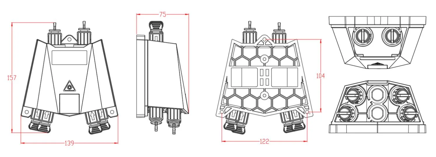 Pre-connectorized Fiber Optic Cable Distribution Box GFS-004-002C