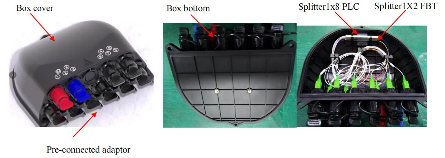Pre-connectorized Fiber Optic Cable Distribution Box GFS-8BY&-1